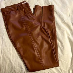 Jason Wu - Vegan soft leather skinny split leg pants - NWT
